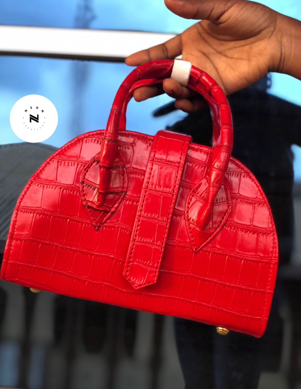 Classic Croc Leather Handbag Design